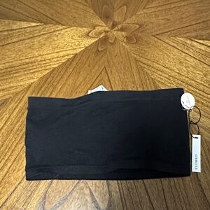 NWT F21 Black Strapless Bandeau